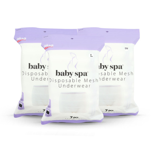 Baby Spa mrežaste gaćice za porodilje XL 7 kom