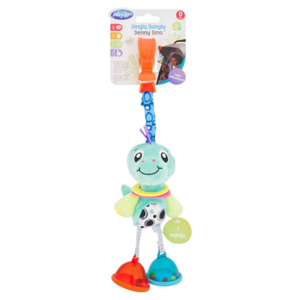 Playgro igračka štipaljka <br />
veseli Dino za kolica 