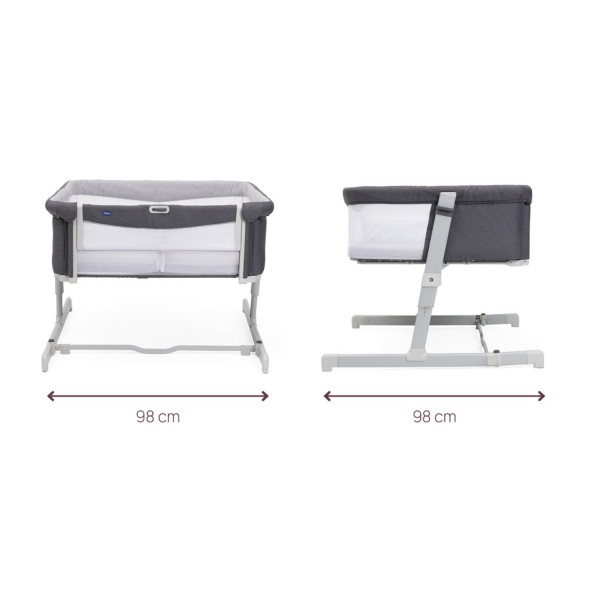 Chicco kolevka Next 2 Me Twins, Magnet Grey 