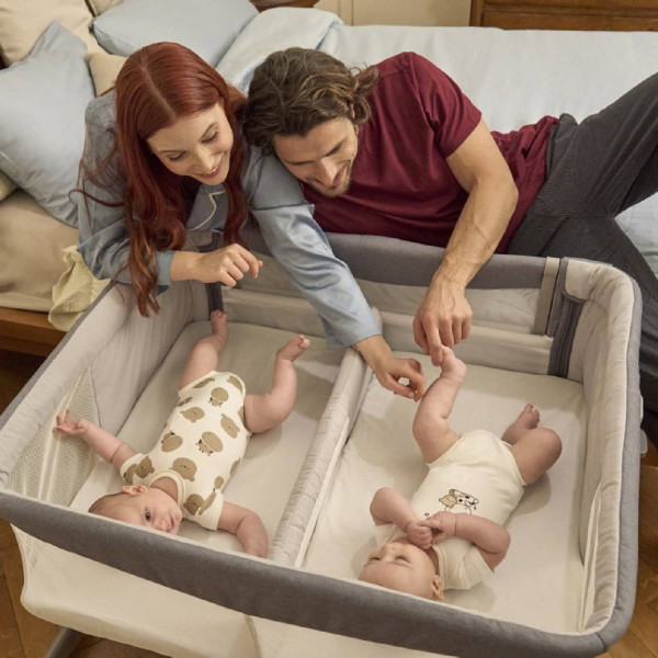 Chicco kolevka Next 2 Me Twins, Magnet Grey 