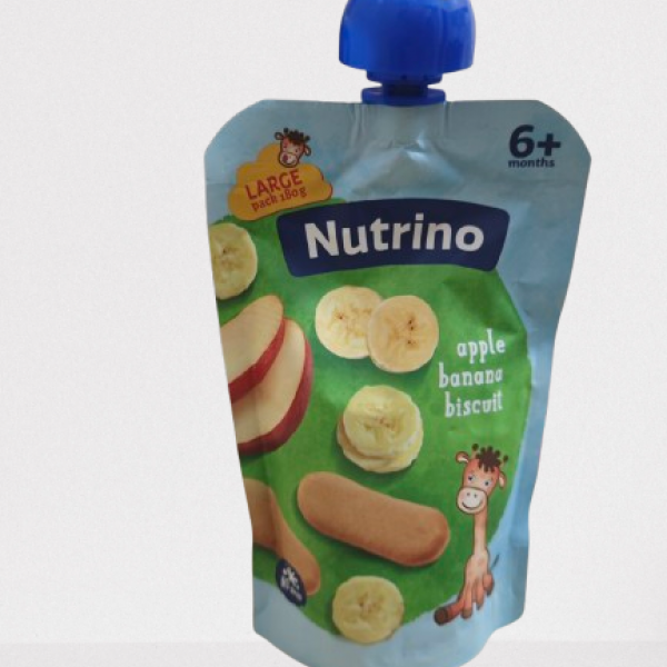 Nutrino pouch jabuka banana sa keksom 180g 