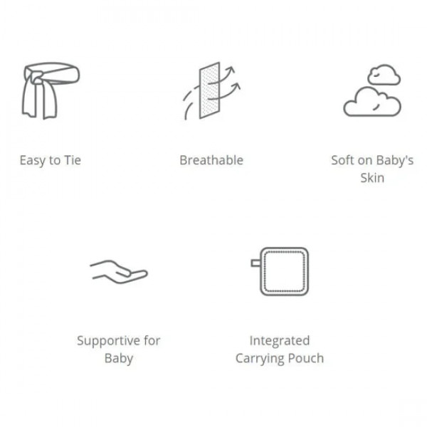 Ergobaby marama Aura Sustainable, Soft Black 