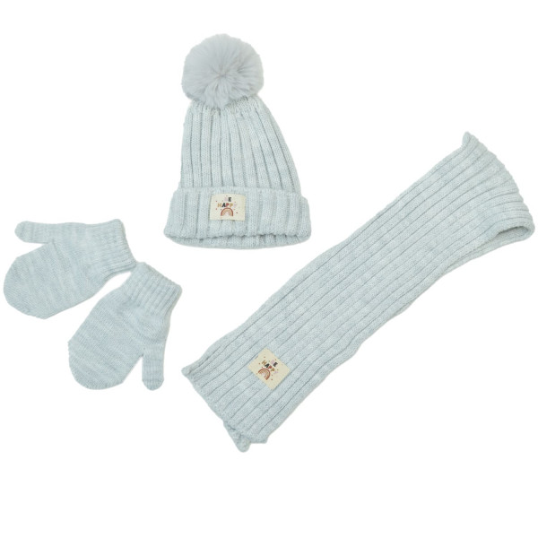 Lillo&Pippo set, kapa, šal, rukavice, unisex 