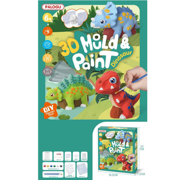 HK Mini igračka oblikuj i oboji , dinosaurus 