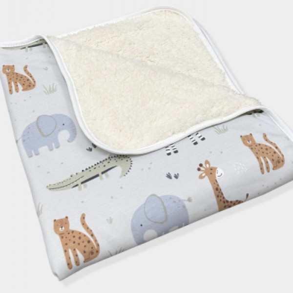 Baby Textil prekrivač sa krznom Safari, 80x90cm