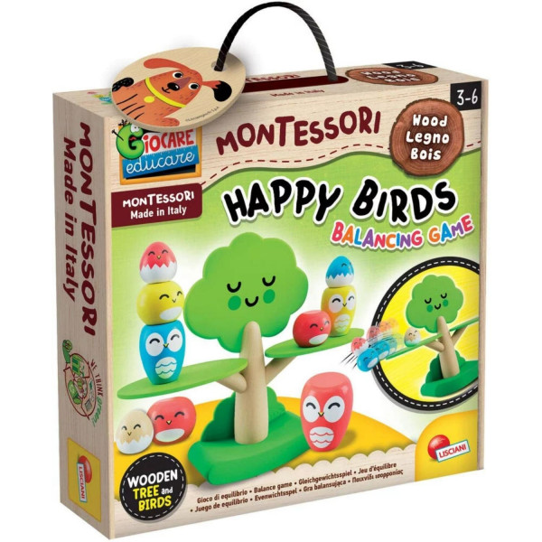 Montesori set baby wood happy birds 