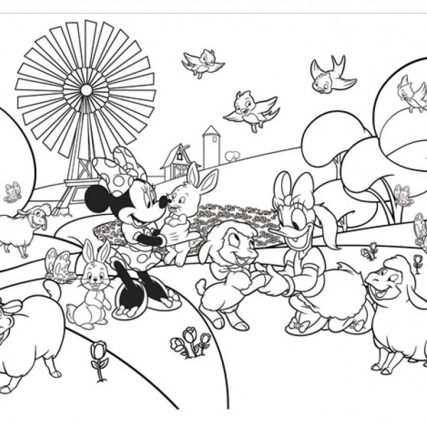 Slagalica 150pcs maxi minnie 2u1 slozi i oboji