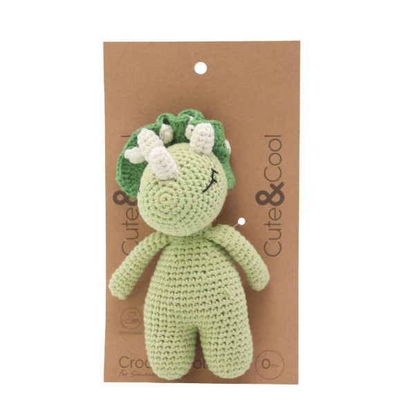 Cute&Cool pletena lutka 16cm dinosaurus 