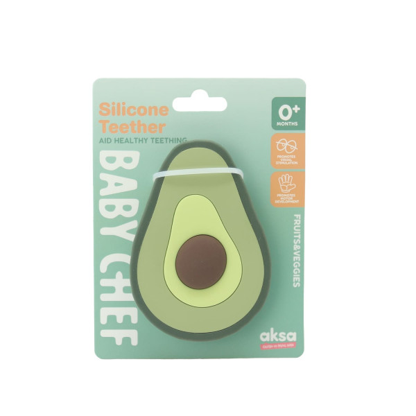 Baby Chef silikonska glodalica, avokado 