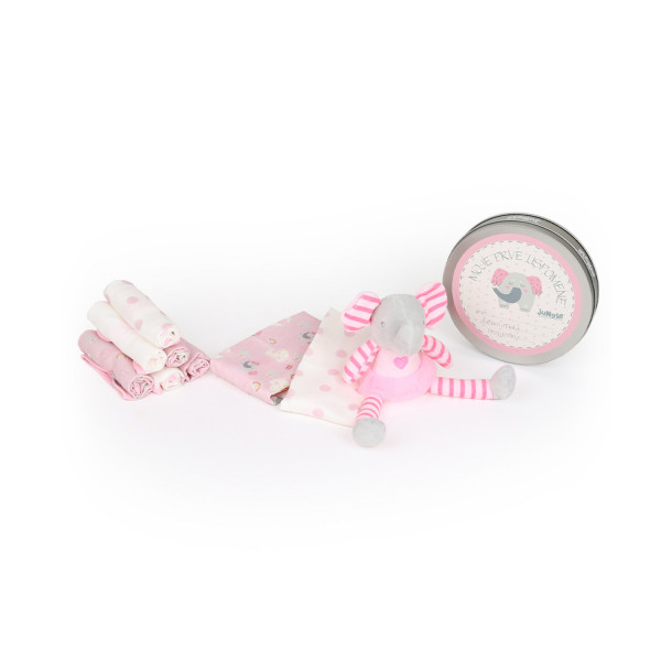 Jungle bebi set prvi otisak, roze 