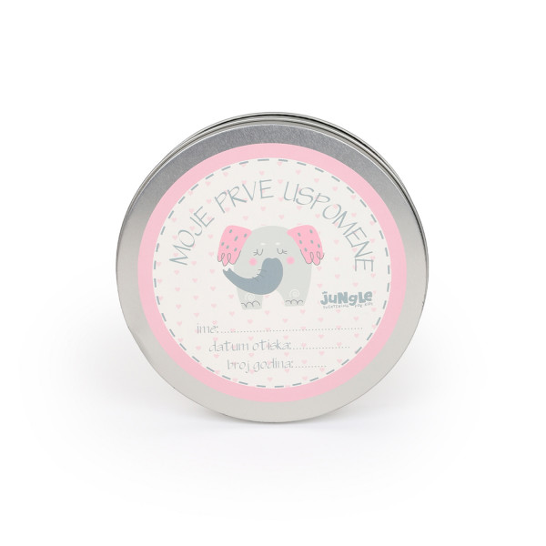 Jungle bebi set prvi otisak, roze 