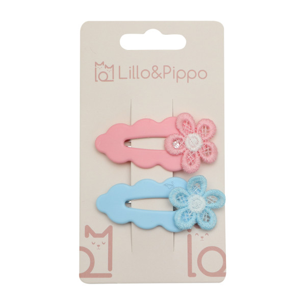 Lillo&Pippo šnalice za kosu 2/1 cvet 