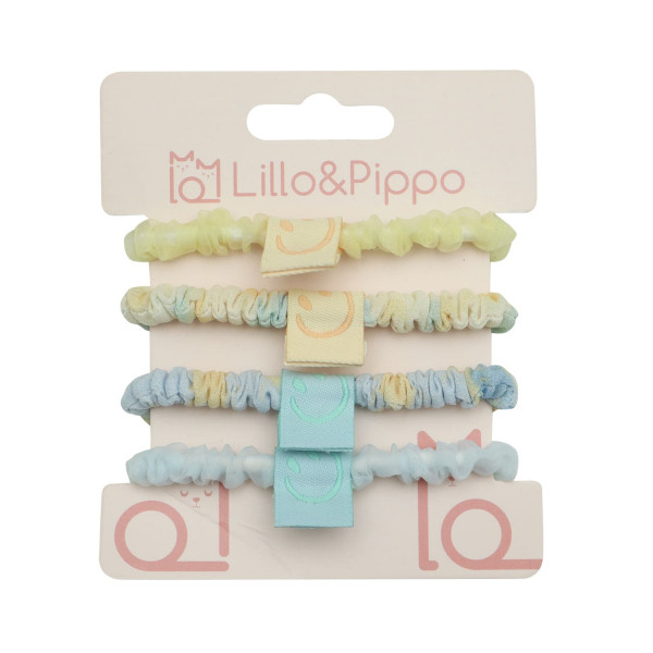 Lillo&Pippo gumice za kosu 4/1 smiley 