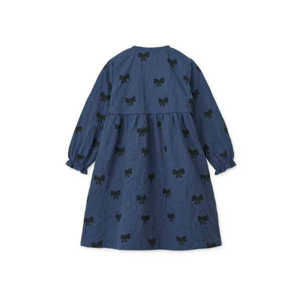 Liewood Cleo haljina,Bow / Indigo blue 