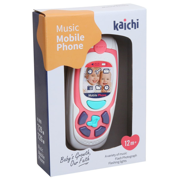 Hk Mini igračka muzički mobilni telefon, roze 