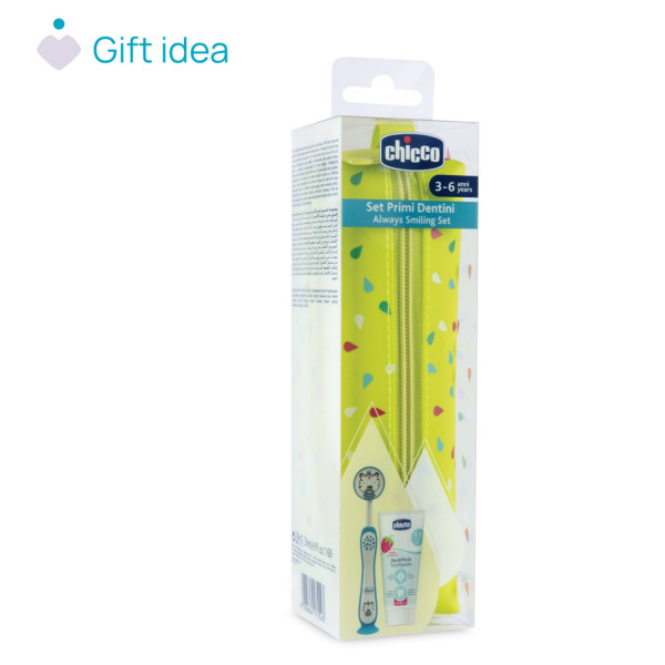 Chicco set za pranje zuba 36m+,tiger