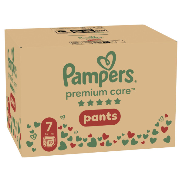 Pampers pants pelene montly 7 prem.  15kg+ 80kom 