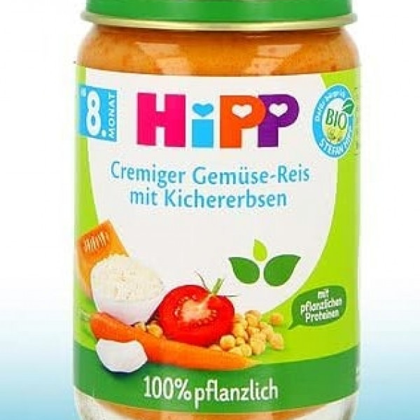 Hipp bio kašica povrće-pirinač sa leblebijama 220g 