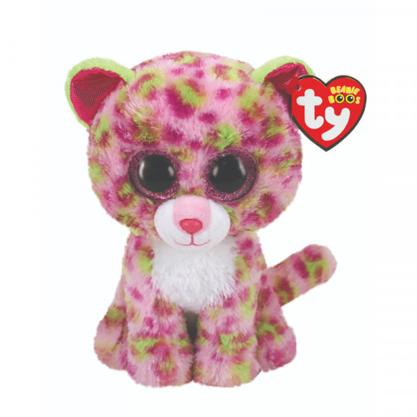 TY plišana igračka, leopard,roze 15 cm 