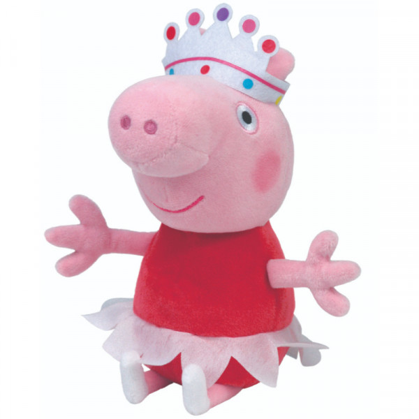 TY plišana igračka, Balerina Peppa Pig, 15 cm 
