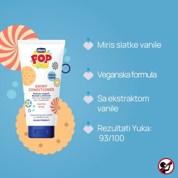 Chicco POP vanila regenerator sa šljokicama 150ml 