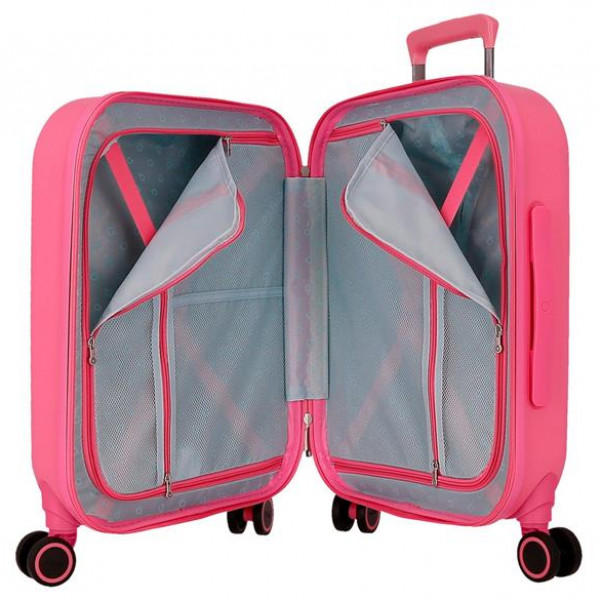 ABS Kofer 55cm sa 4 točkića roze 1