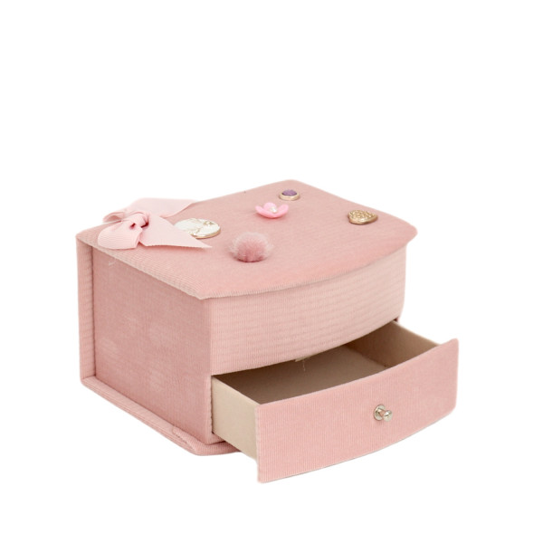 Be Cute ukrasna kutija za nakit sa fiokama roze