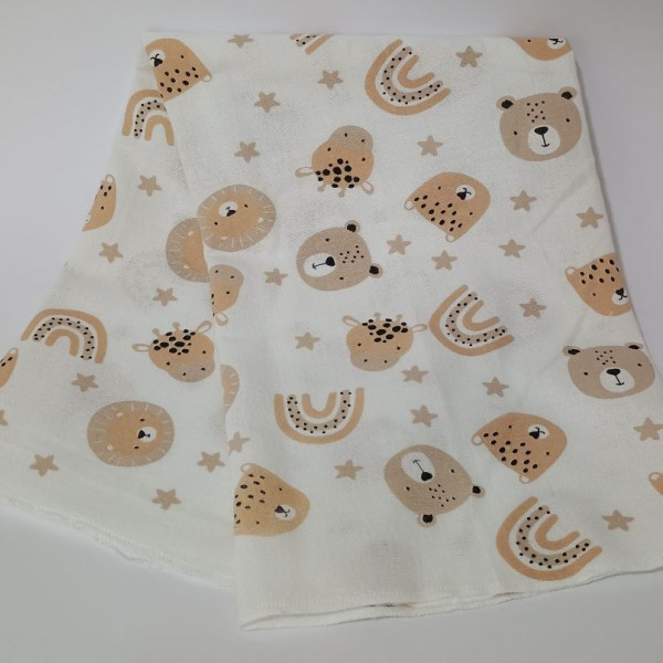 Boris rubljena pelena od flanela, unisex 
