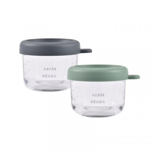 Beaba set od 2x150 ml staklene posude,Min/Sgreen 