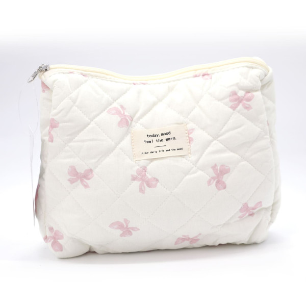 Be Cute neseser beli sa mašnicama L