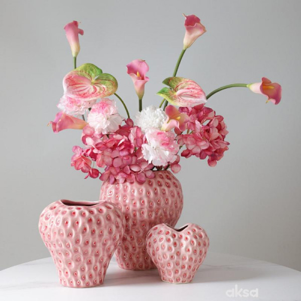 Cute&Cool HOME Keramička vaza jagoda, roze
