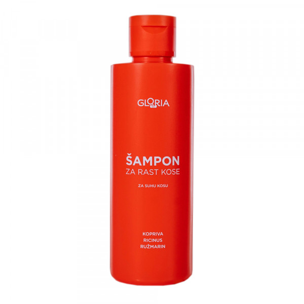 Gloria šampon za rast kose, za suvu kosu, 200 ml 