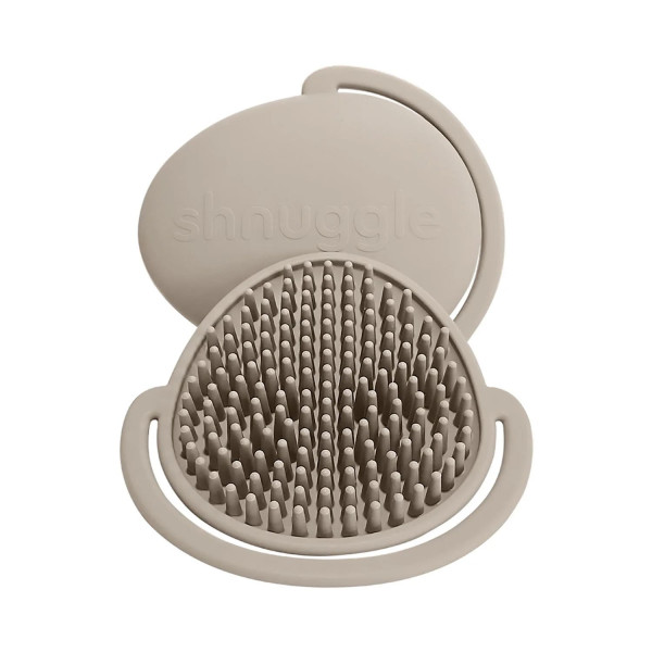 Shnuggle meka silikonska četka za kupanje, Taupe 