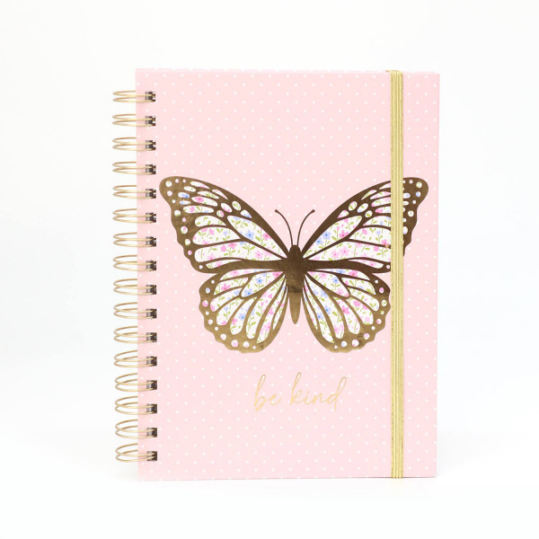 Be Cool notes roze sa zlatnim leptirom 