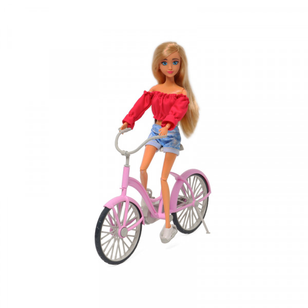 Stylify Fashion lutka sa biciklom, 31cm