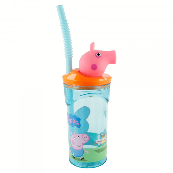 Stor flašica sa 3D figurom 360ml, Peppa Pig 