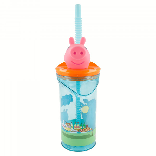 Stor flašica sa 3D figurom 360ml, Peppa Pig 