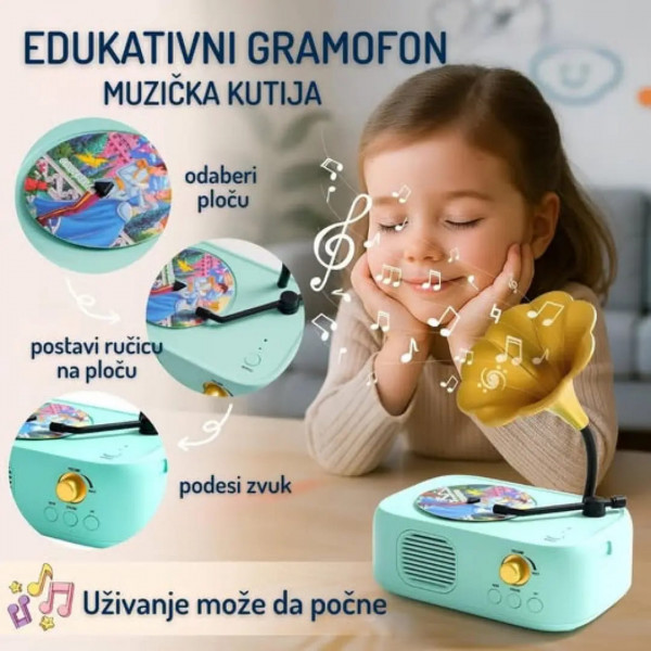 Edukativno/kreativna igraćka SR Gramofon Bluetooth 