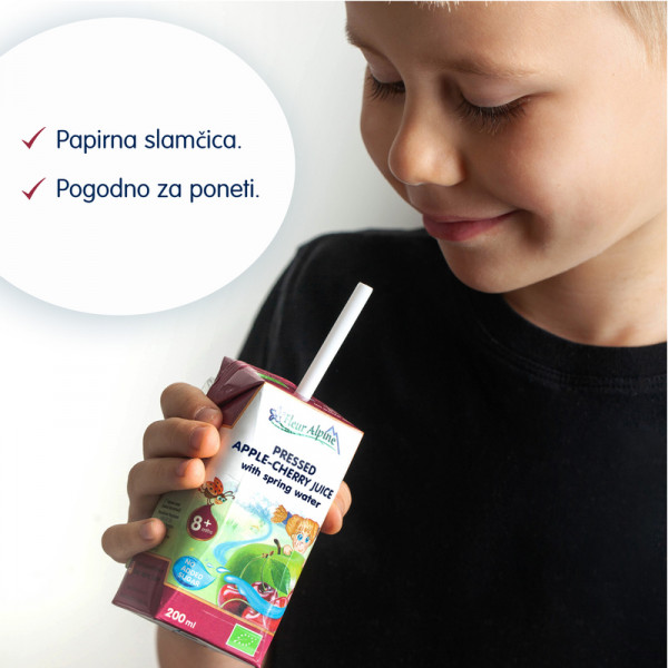 Fleur A org. sok sa vodom od višnje i jabuke 200ml 