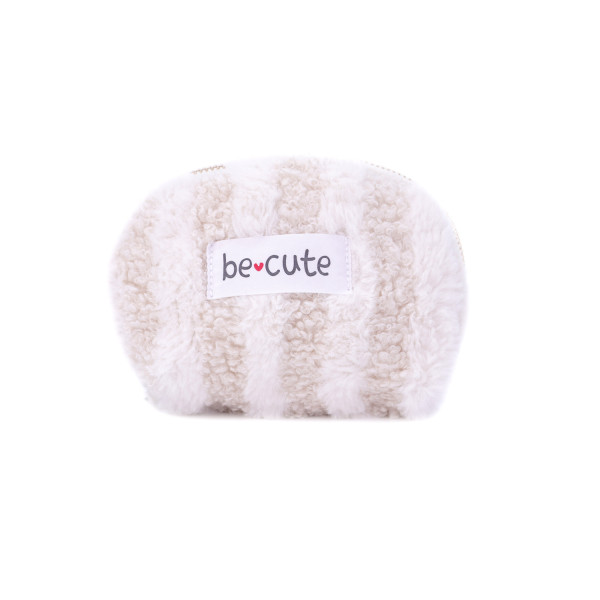 Be Cute plišani neseser bež/beli S 