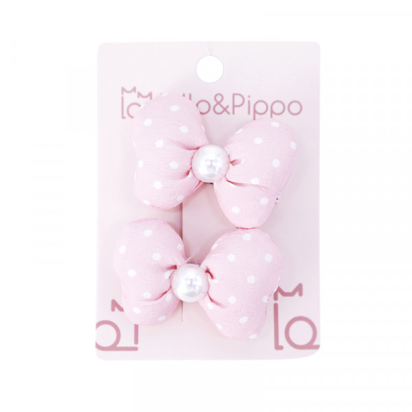 Lillo&Pippo, šnalice 2/1 za kosu mašna tufnice 
