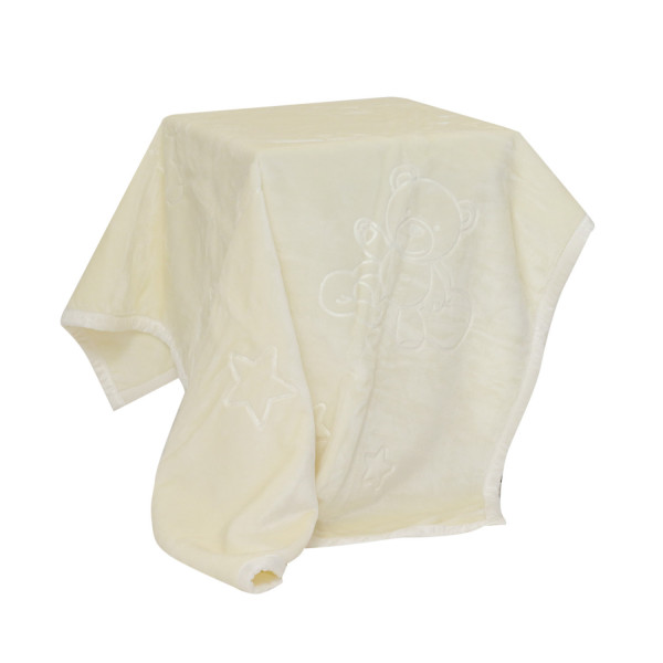 Lillo&Pippo ćebe za bebe nebo 110x140cm, bela 