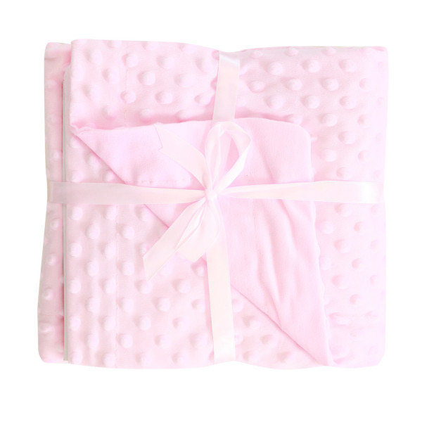 Lillo&Pippo set ćebe i plišana igračka, roze 