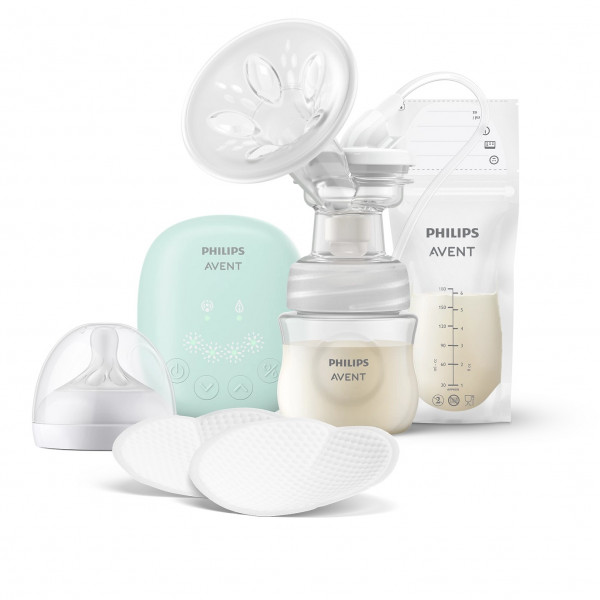 Avent el pumpica essential+5kesica za mleko+4tupfe 