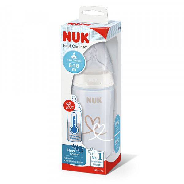Nuk FC flašica sa indikatorom 300ml Flow con 6-18m