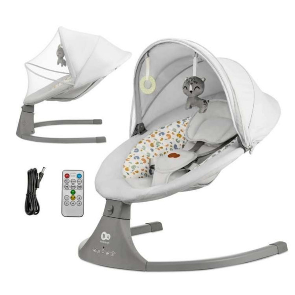 Kinderkraft ljuljaška Lumi 2 Light Gray