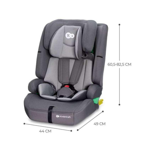 Kinderkraft a-s Safety Fix2 (76-150cm) i-size Grey
