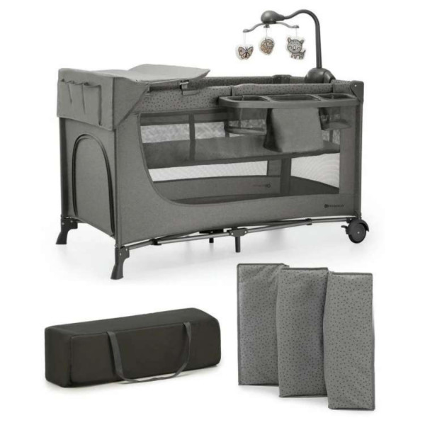 Kinderkraft prenosivi krevetac Joy 2 dark gray