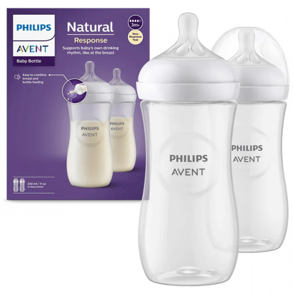 Avent flašica natural resposne 330ml duopack 