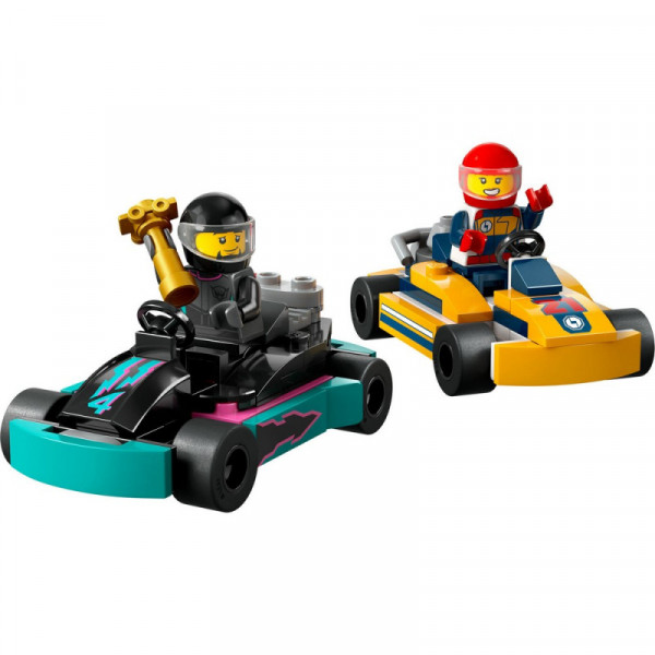 Lego city great vehicles go-karts and race drivers 